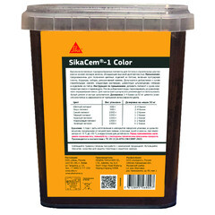 Краситель для бетона для кладочных и штукатурных смесей Sika SikaCem-1 коричневый 1 кг - фото 2