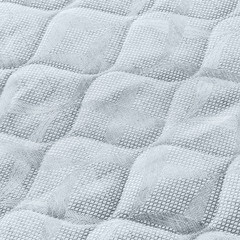 Покрывало 185х220 см Лен Наш Косы стеганое голубое (215881/21516) - фото 3