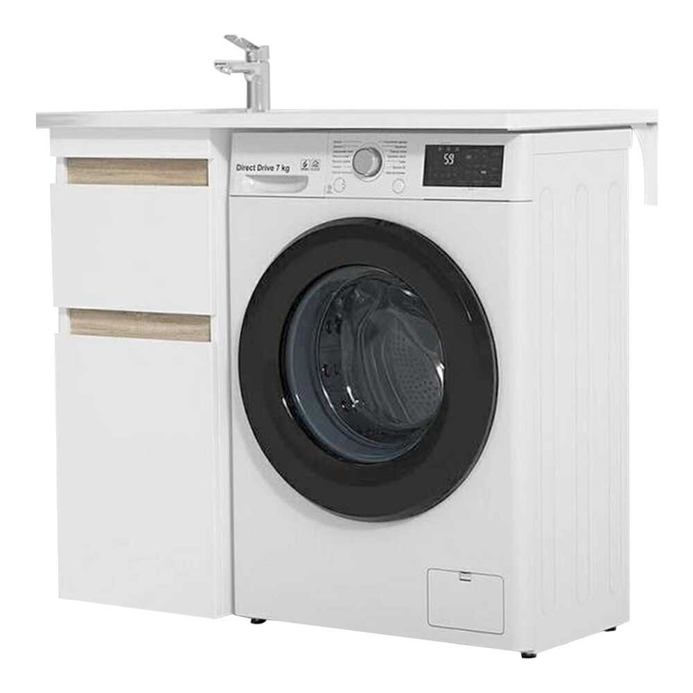 Изображение товара Тумба под раковину AM.PM X-Joy 40 см белая с отделкой под светлое дерево