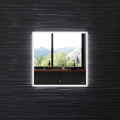 Зеркало с подсветкой квадратное 60х60 см бесконтактный сенсор с подогревом AM.PM Spirit (M71AMOX0601SA) - фото 2