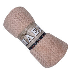 Плед 140х200 см Belezza Valira микрофибра бежевый - фото 2