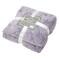 Плед 200х220 см Belezza Кристалл микрофибра фиолетовый - фото 2