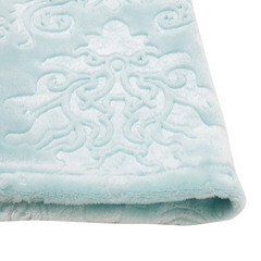 Плед 200х220 см Belezza Кристалл микрофибра голубой - фото 4