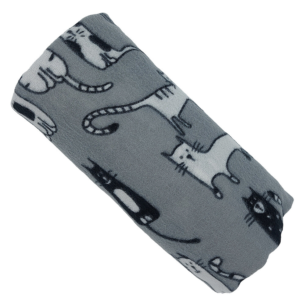 Изображение товара Плед Belezza Begemot 120х150 флис серый Изображение товара Плед Belezza Begemot 120х150 флис серый