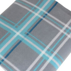 Плед 140х200 см Belezza Scotland флис голубой - фото 3