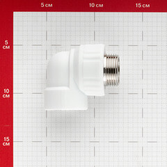 Угол полипропиленовый Valfex 32 мм х 1 НР(ш) (10126032П) - фото 2