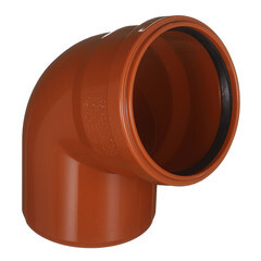 Отвод Ostendorf KGВ d110 мм 67° пластиковый для наружной канализации (220230) - фото 1