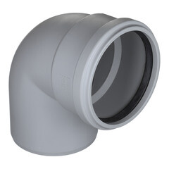 Изображение товара Отвод Pro Aqua Stilte Plus d110 мм 87,5° пластиковый шумопоглощающий для внутренней канализации