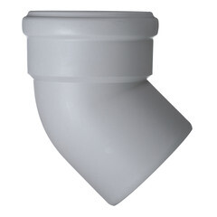 Отвод Ostendorf SKB d110 мм 45° пластиковый бесшумный для внутренней канализации (335120) - фото 3