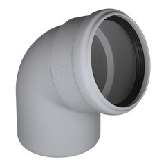 Изображение товара Отвод Ostendorf SKB d110 мм 67° пластиковый бесшумный для внутренней канализации (335130)