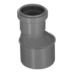 Переходник Ostendorf HTR d75х50 мм пластиковый эксцентрический для внутренней канализации (113710) - фото 1