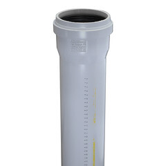 Труба канализационная Ostendorf SKEM d110х1000 мм пластиковая шумопоглощающая для внутренней канализации (335040) - фото 3