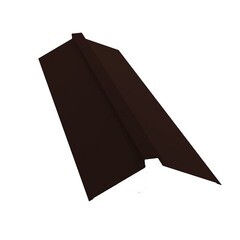 Коньковая планка Волгапрофиль 150х30х150 мм РЕ RAL 8017, 2000 мм