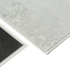 Плитка кварцвиниловая гранит светлый замковая 2,605 кв.м 5 мм с микрофаской с подложкой IXPE - фото 4