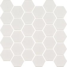 Мозаика Starmosaic Hexagon small белая керамическая 282х272х6 мм матовая