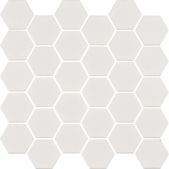 Мозаика Starmosaic Hexagon small белая керамическая 28х27 см матовая