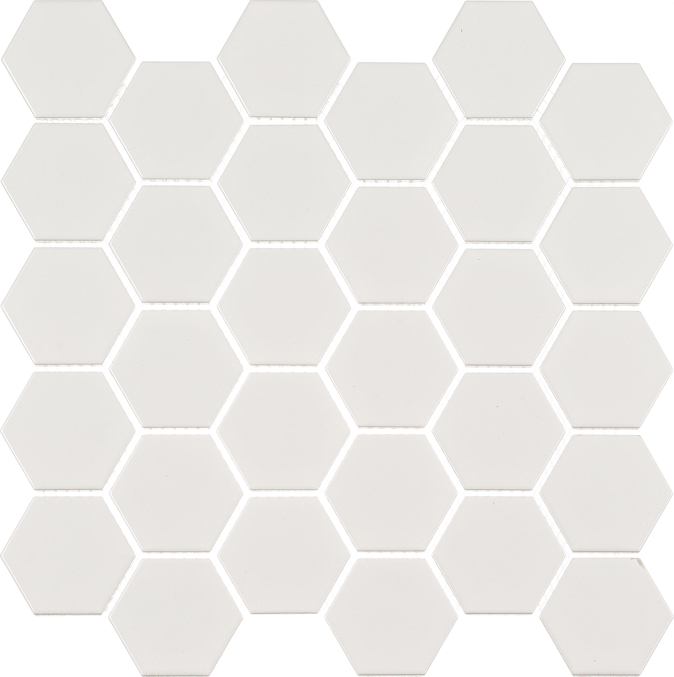 Изображение товара Мозаика Starmosaic Hexagon small белая керамическая 282х272х6 мм матовая