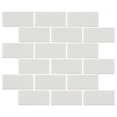 Мозаика Starmosaic Brick White Glossy белая керамическая 29,5х29 см глянцевая