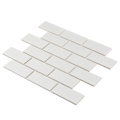 Мозаика Starmosaic Brick White Glossy белая керамическая 295х291х6 мм глянцевая - фото 8