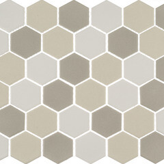 Мозаика Starmosaic Hexagon small LB Mix Antid бежевая керамическая 32,5х28 см