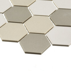 Мозаика Starmosaic Hexagon small LB Mix Antid бежевая керамическая 325х282х6 мм - фото 6
