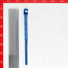 Порог алюминиевый одноуровневый стык 60х900 мм без покрытия - фото 2