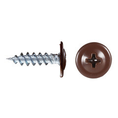 Саморезы клопы 16x4,2 мм Daxmer (20 шт.) коричневый RAL 8017 - фото 1