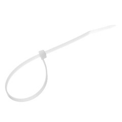 Стяжка кабельная Fortisflex КСС 200х3,6 мм нейлонoвая белая (100 шт.) (49397) - фото 4
