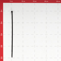 Стяжка кабельная Fortisflex КСС 200х3,6 мм нейлонoвая черная (100 шт.) (49411) - фото 2