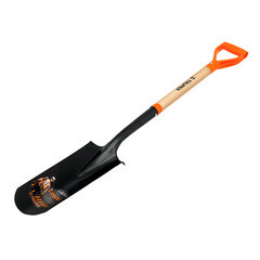 Лопата штыковая Truper Т-2000 углеродистая сталь дренажная с деревянным черенком 550 мм (17163) - фото 4