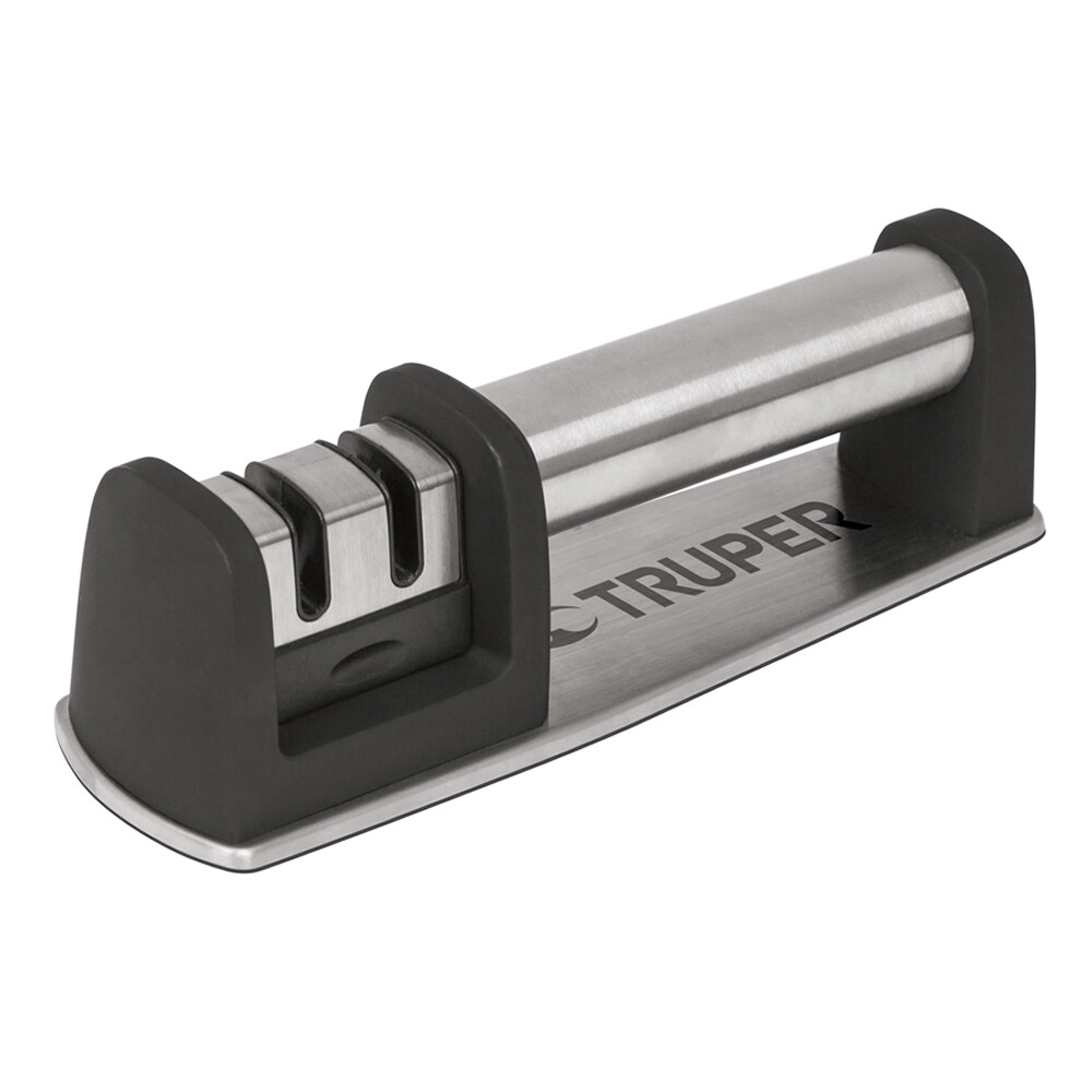 Изображение товара Точилка для ножей Truper 15147 с основанием и двумя уровнями заточки