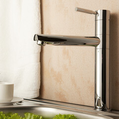 Смеситель для кухни WasserKraft Main хром с высоким изливом однорычажный (4107) - фото 2