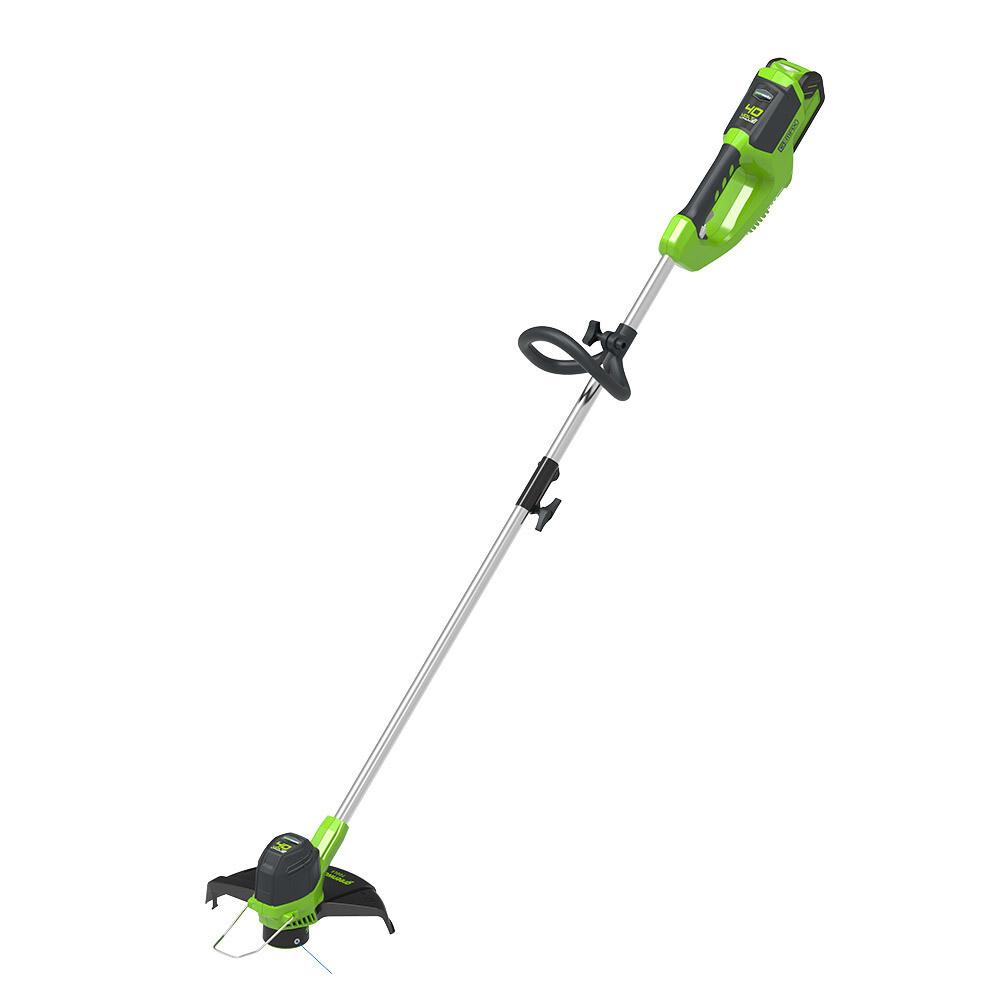 Изображение товара Аккумуляторный триммер Greenworks 40V G40LT с аккумулятором 2 Ач и зарядным устройством
