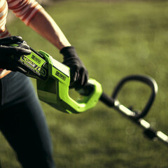 Триммер аккумуляторный Greenworks 40V G40LTK2 40 В Li-Ion 2 Ач 1 АКБ и ЗУ (2101507UA) - фото 5