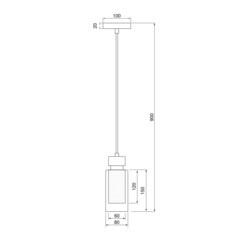 Светильник подвесной Eurosvet Amado Е14 15 Вт 4 кв.м античная бронза IP20 (a050250) - фото 2