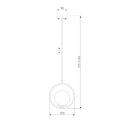 Светильник подвесной Eurosvet Ringo E27 60 Вт 4 кв.м золото IP20 (a050244) - фото 3