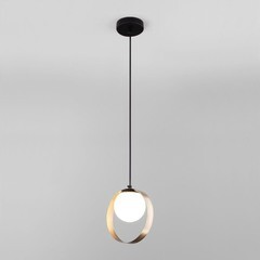 Светильник подвесной Eurosvet Dublin G9 7 Вт 1 кв.м черный/бронза IP20 (a051773) - фото 7