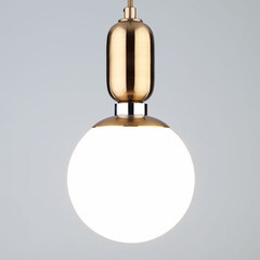 Светильник подвесной Eurosvet Bubble Е27 60 Вт 4 кв.м латунь IP20 (00000086018) - фото 2