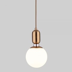 Светильник подвесной Eurosvet Bubble Е27 60 Вт 4 кв.м латунь IP20 (00000086018) - фото 4