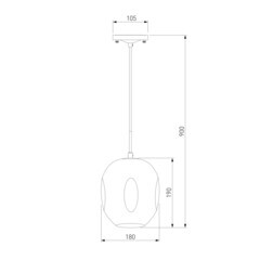 Светильник подвесной Eurosvet Mill E14 40 Вт 3 кв.м дымчатый IP20 (a052665) - фото 4