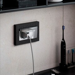 Рамка для двойной розетки Werkel Hammer черная (a052535) - фото 2