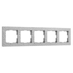 Рамка Werkel Hammer пятиместная серебряная (a052530) - фото 1