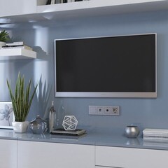 Рамка Werkel Hammer четырехместная серебряная (a052524) - фото 4