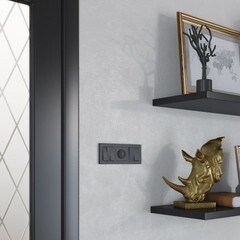 Рамка Werkel Hammer трехместная черная (a052521) - фото 4