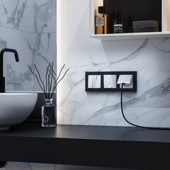 Рамка Werkel Hammer трехместная черная (a052521) - фото 2