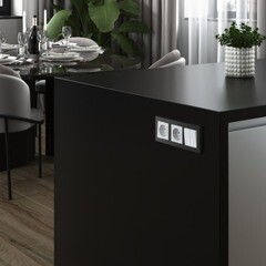 Рамка Werkel Hammer трехместная черная (a052521) - фото 3