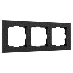Изображение товара Рамка Werkel Hammer трехместная черная (a052521)