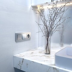 Рамка Werkel Hammer трехместная серебряная (a052520) - фото 4