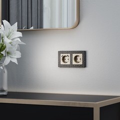 Рамка Werkel Hammer двухместная черная (a052517) - фото 4