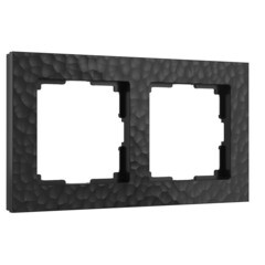 Изображение товара Рамка Werkel Hammer двухместная черная (a052517)